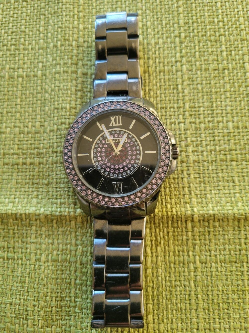 Stylish Purple Feminine EXPRESS BRAND Sparkly Watch